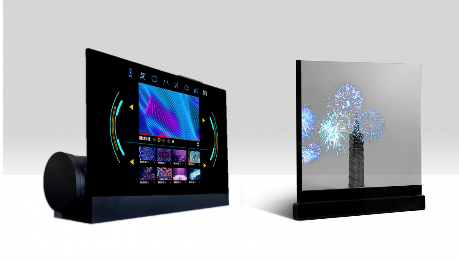 可卷式、折迭性、高透明